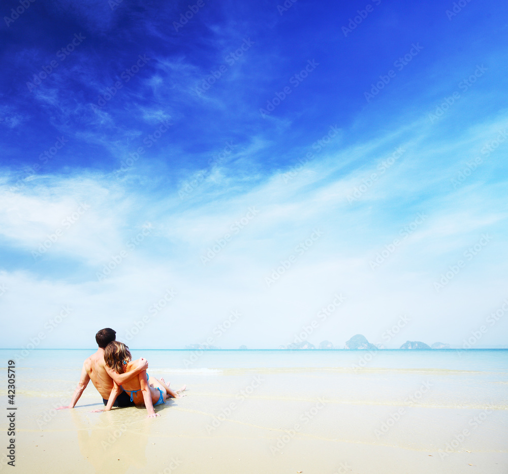 Couple on a beach Couple on a beach