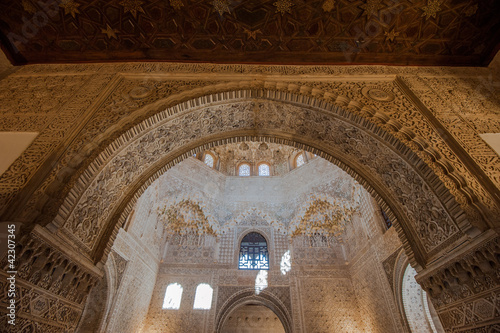 Interior of Alhambra Palace, Granada, Spain