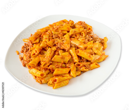 Macaroni with ground beef