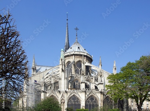 Notre Dame de Paris, vue de derrière