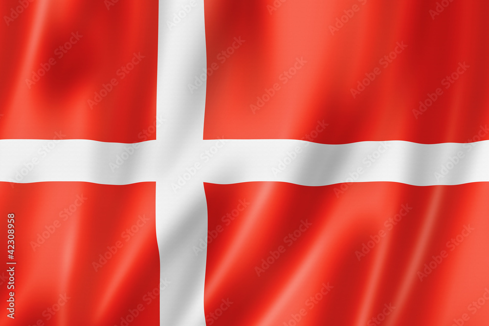 Fototapeta premium Danish flag