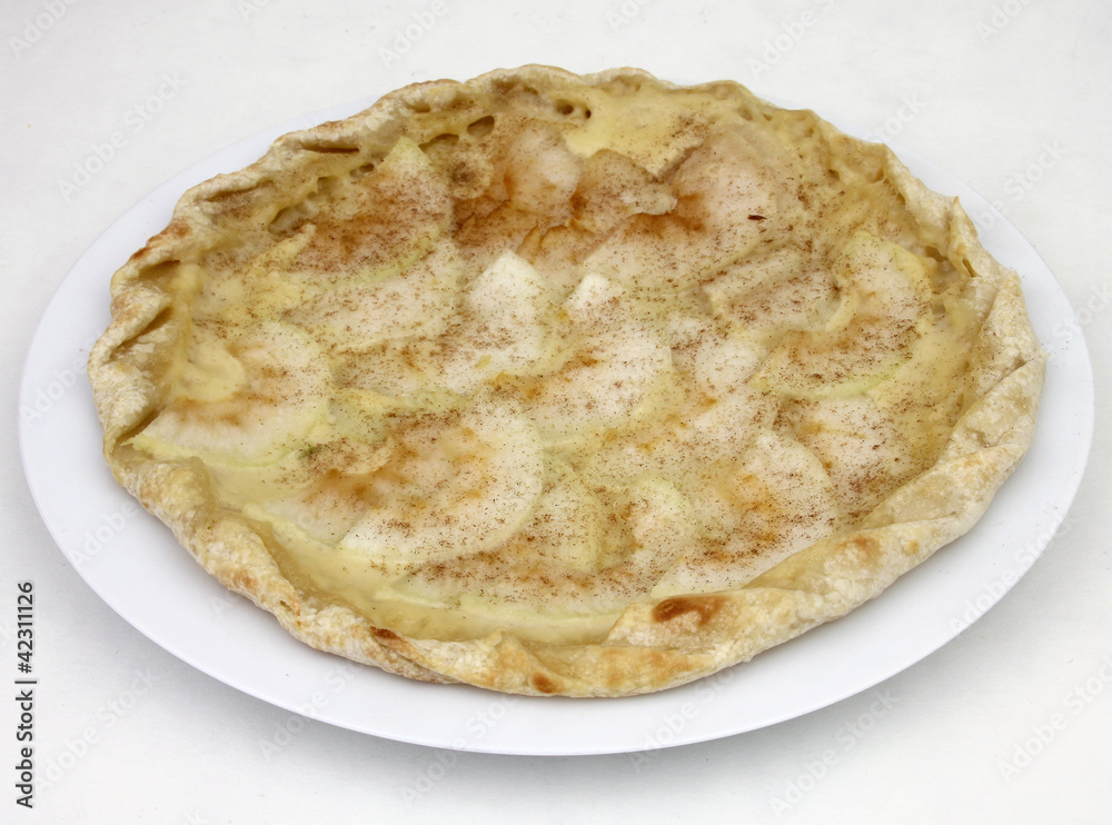 süsser Flammkuchen süsser Flammkuchen