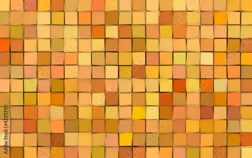 abstract tile pattern mixed orange yellow surface backdrop