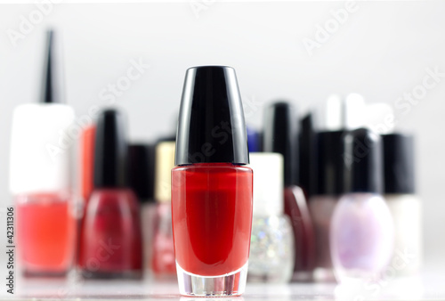 Border of nail polish photo