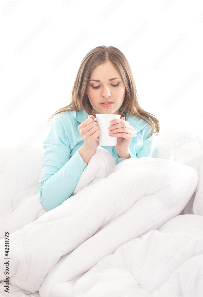 A young and happy brunette Caucasian woman relaxing A young and happy brunette Caucasian woman relaxing