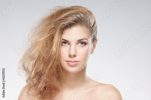 Portrait of a young and attractive Caucasian woman