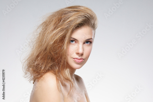 Portrait of a young and attractive Caucasian woman