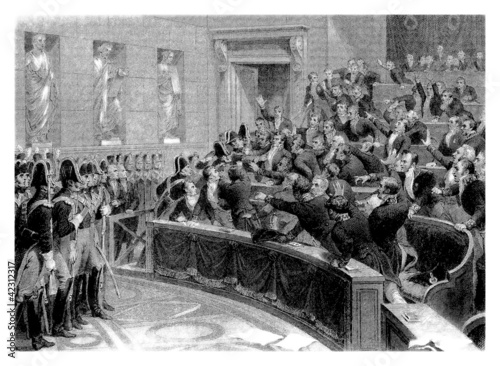 Conflict in a Politic Assembly - begining 19th century