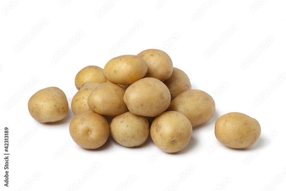 Small new potatoes - obrazy, fototapety, plakaty 