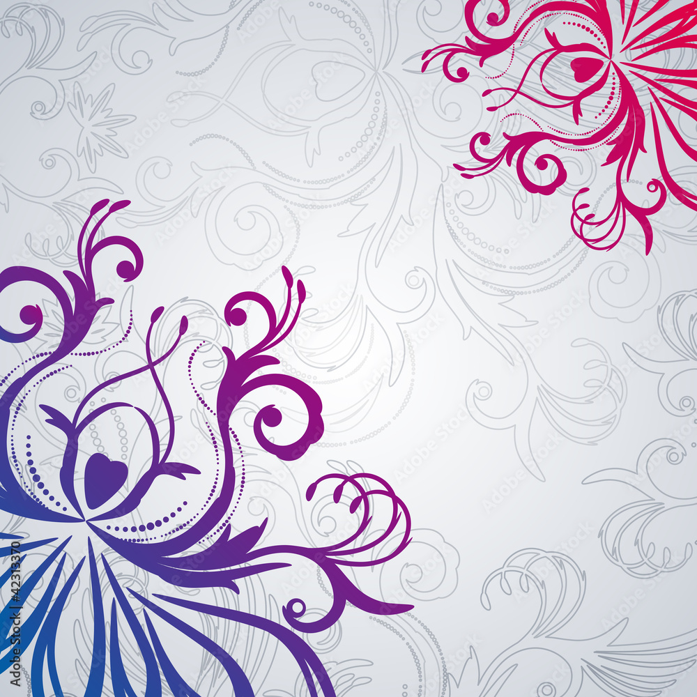 Abstract floral background with east flowers. Abstract floral background with east flowers.
