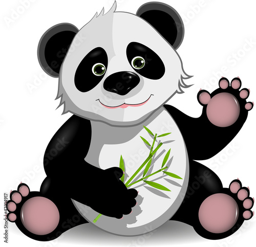 Fototapeta Naklejka Na Ścianę i Meble -  funny panda