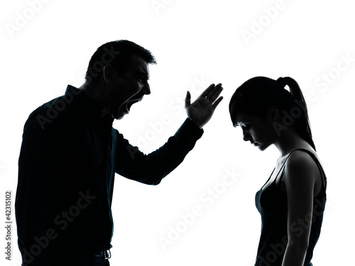 Bilde på lerret father daughter dispute conflict