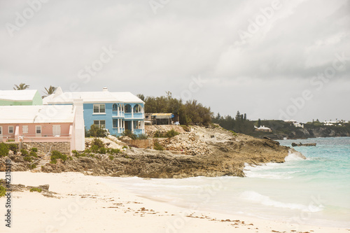Blue Pink and Green Beach Homes