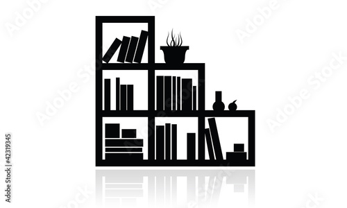 Library Icon 05, furniture icon, office