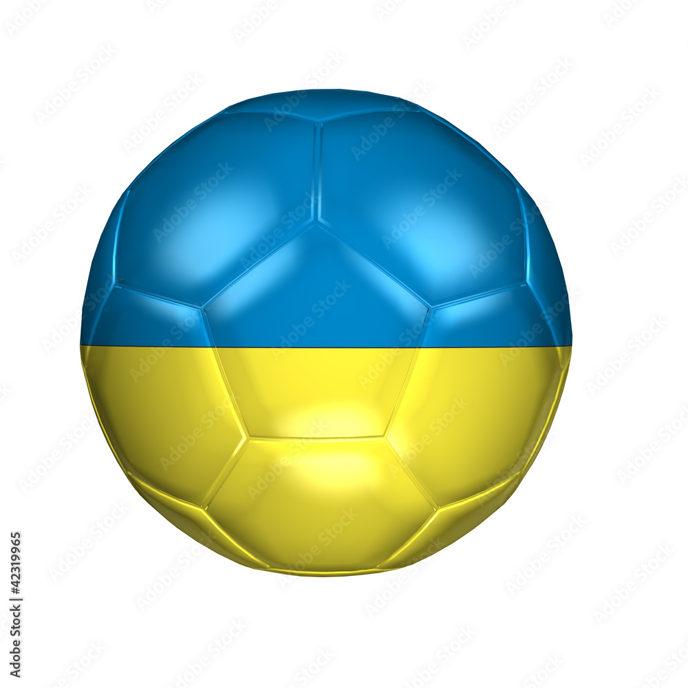 3D soccer balls with national flag Country Ukraine 3D soccer balls with national flag Country Ukraine