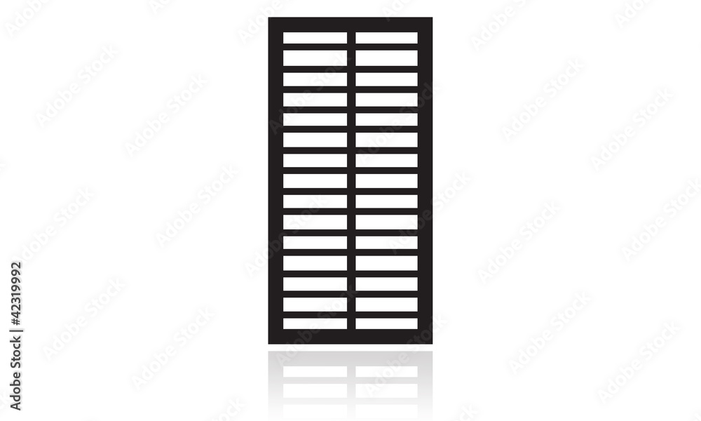 Shoji, Japanese sliding door-wall, one door Shoji, Japanese sliding door-wall, one door