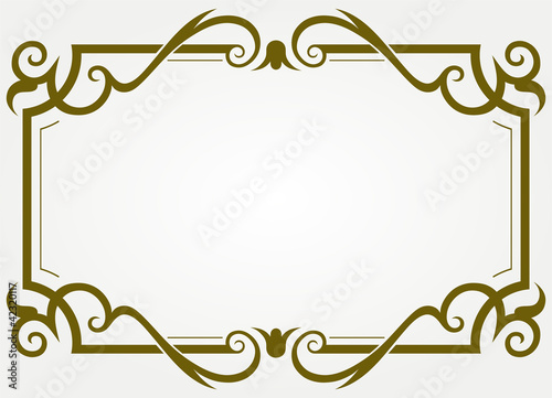 Calligraphic design element and page decoration