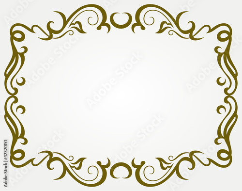 Calligraphic design element and page decoration