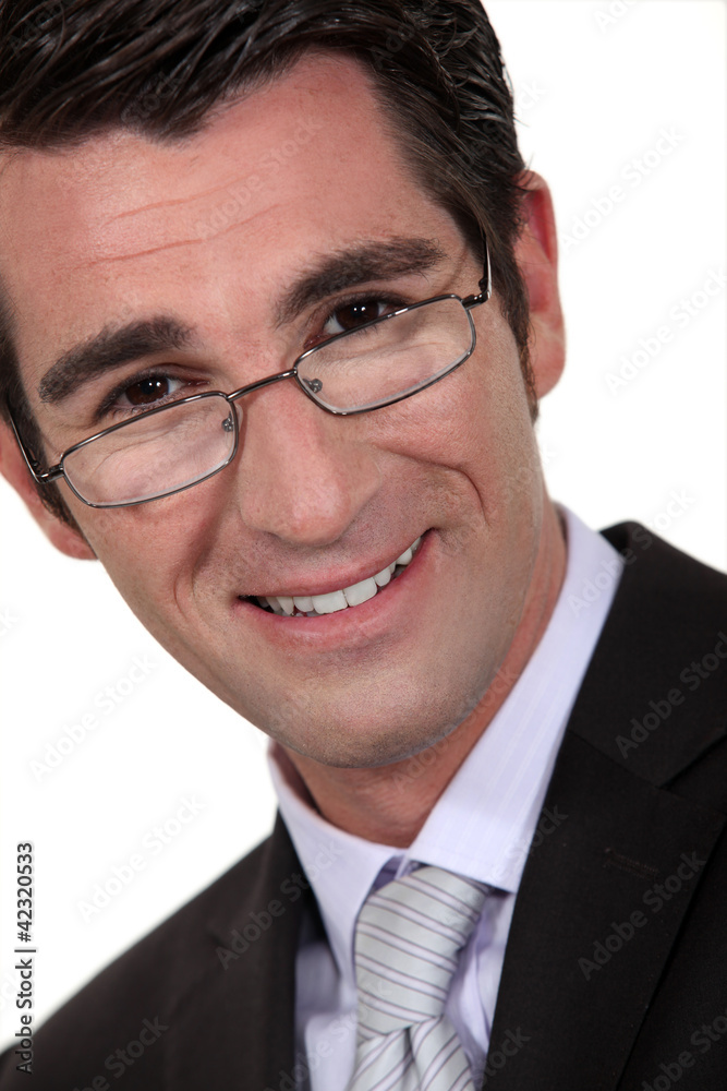Man wearing glasses Man wearing glasses