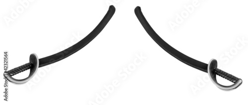 Two saber (sword) for training