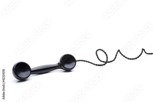 Schwarzer Telefonhörer