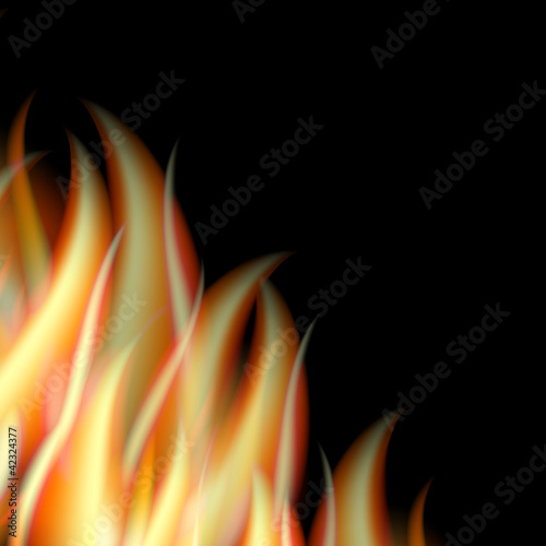 Vector illustration of fire