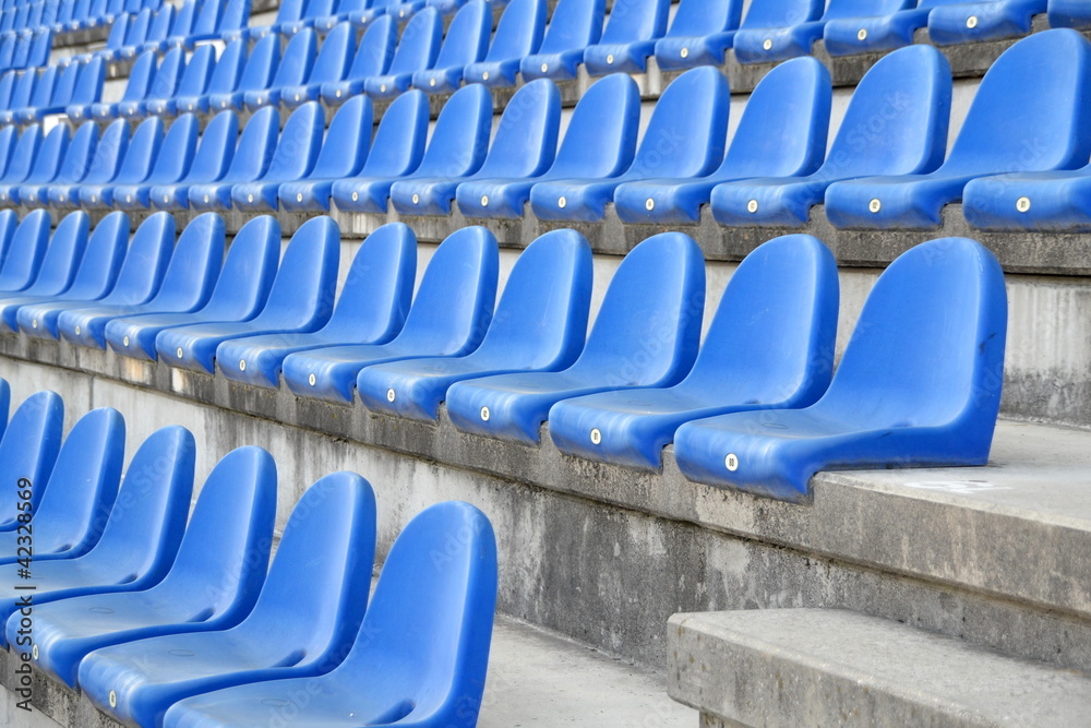 Fototapeta premium blaue Sitze