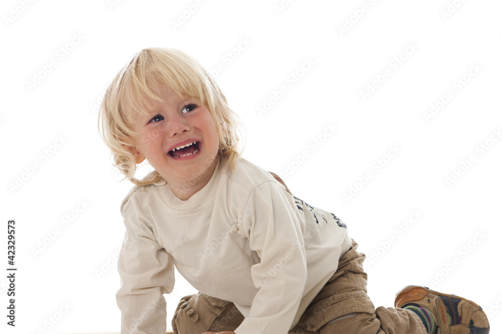 Kleiner Junge weint Kleiner Junge weint
