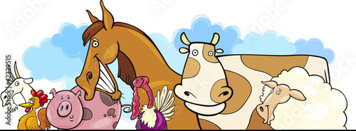 Cartoon Farm animals design