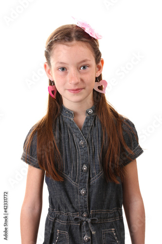 Portrait of beautiful littl...