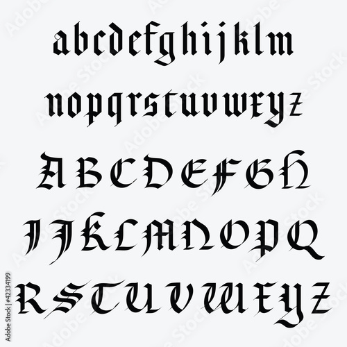 Medieval alphabet