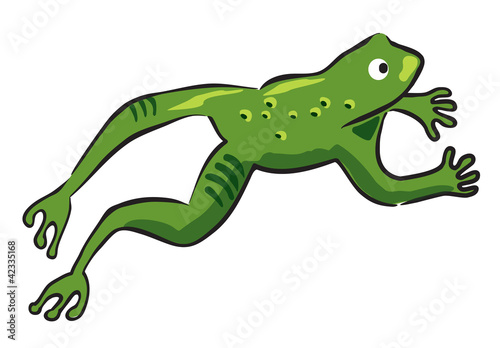 Leaping frog