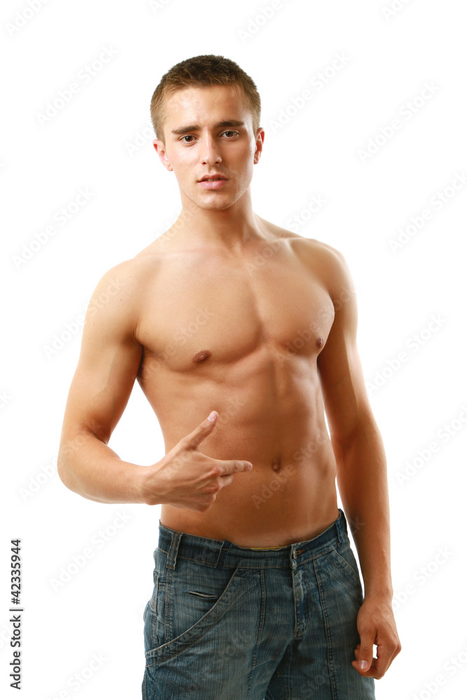 young muscular man