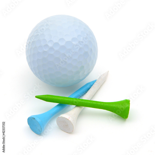 Golf Ball and Tees