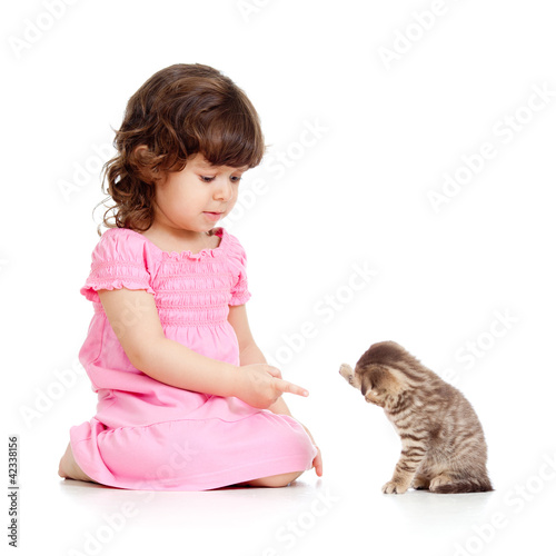 funny child playing with Sc...