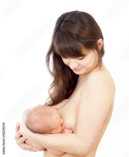 beaty mother breast feeding...