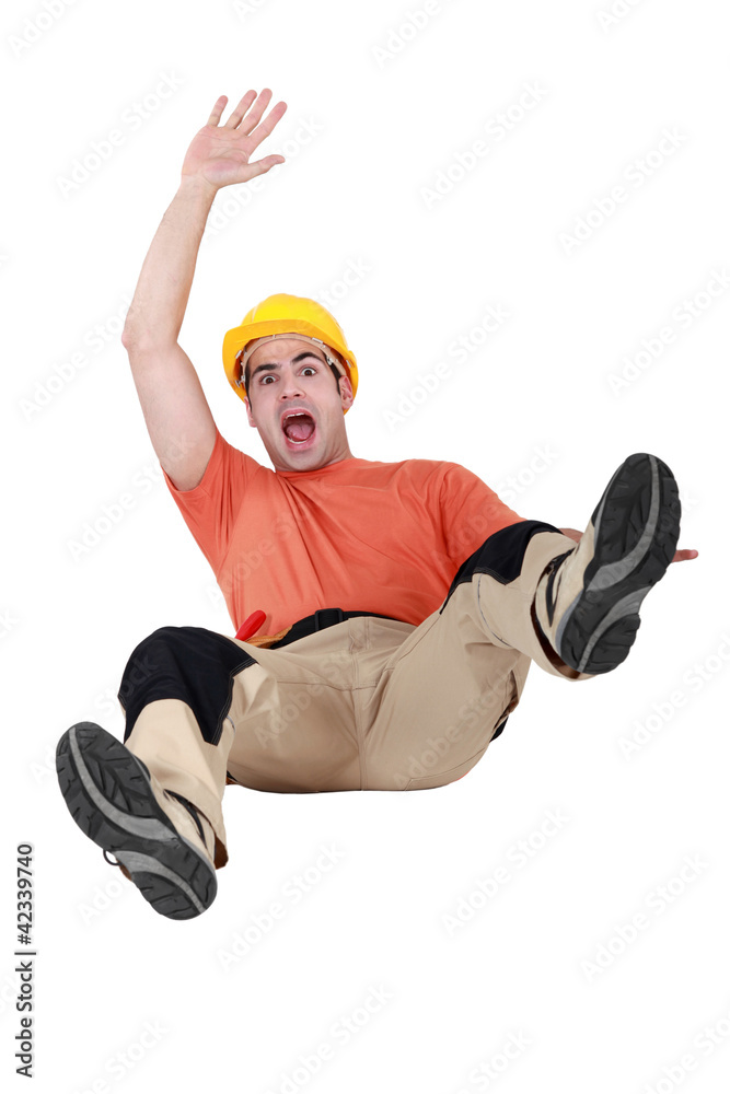 craftsman slipping and falling on the floor craftsman slipping and falling on the floor