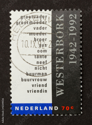 HOLLAND - CIRCA 1980: Stamp printed in the Netherlands