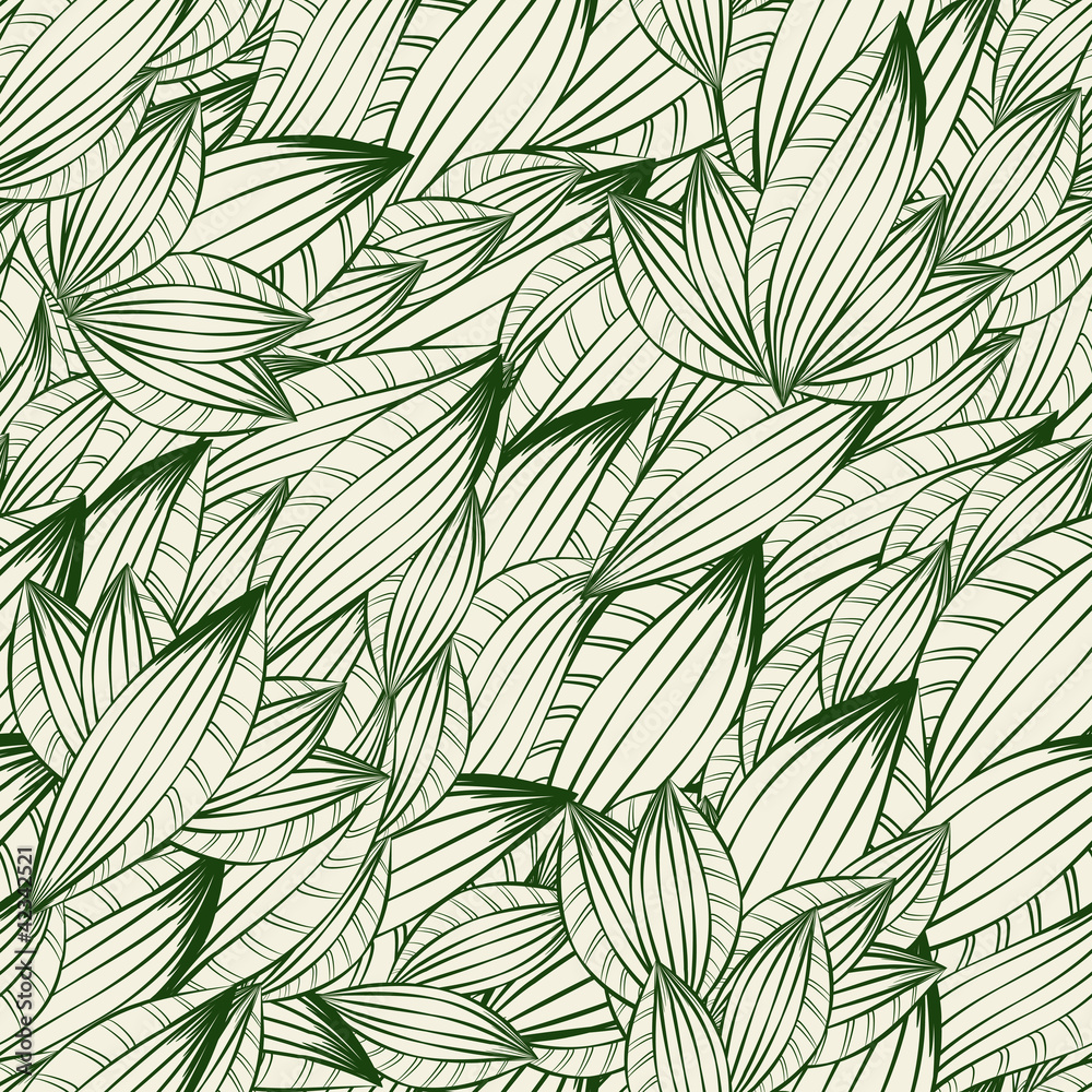 Plant seamless abstract pattern
