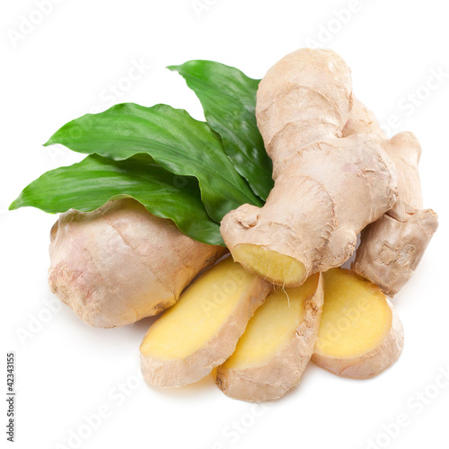 Obraz na płótnie ginger isolated on white backgrou