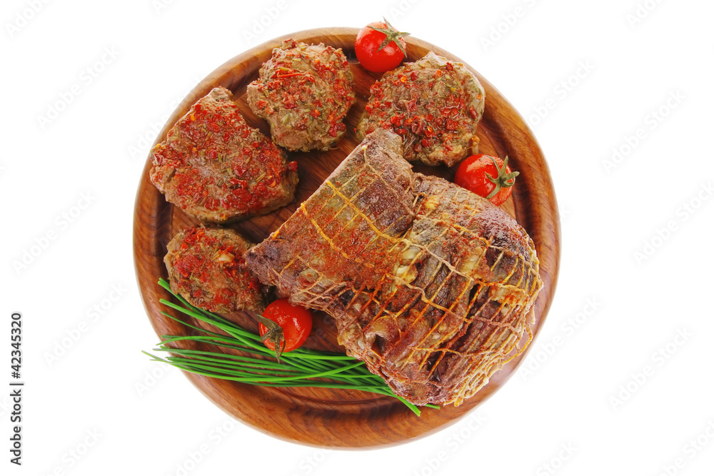 Obraz premium served roast meat