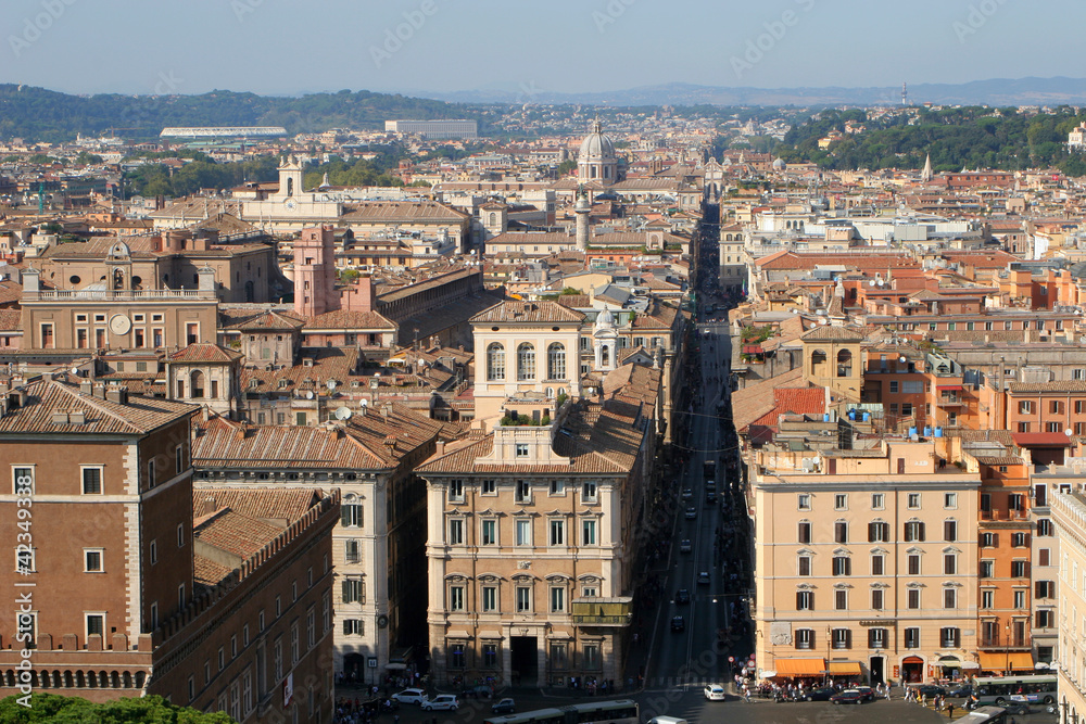 Rome - outlook from Vittorio Emanuel landmark