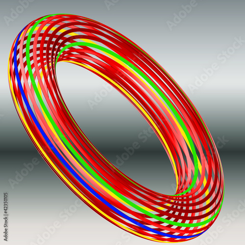 Streifenring bunt