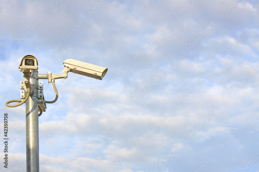 cctv camera watching to viewers and other side cctv camera watching to viewers and other side