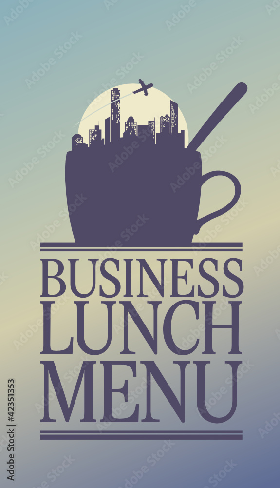 Business Lunch Menu Card Design template Stock Vector Adobe Stock
