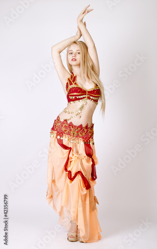 beautiful young blonde, Arab Dance