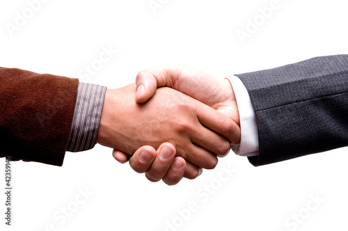 isolated business handshake