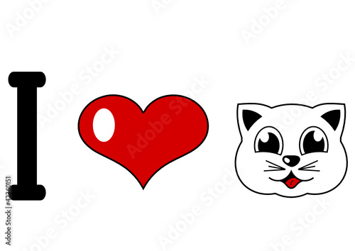 i love cats sign
