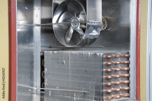 Inside industrial refrigirator