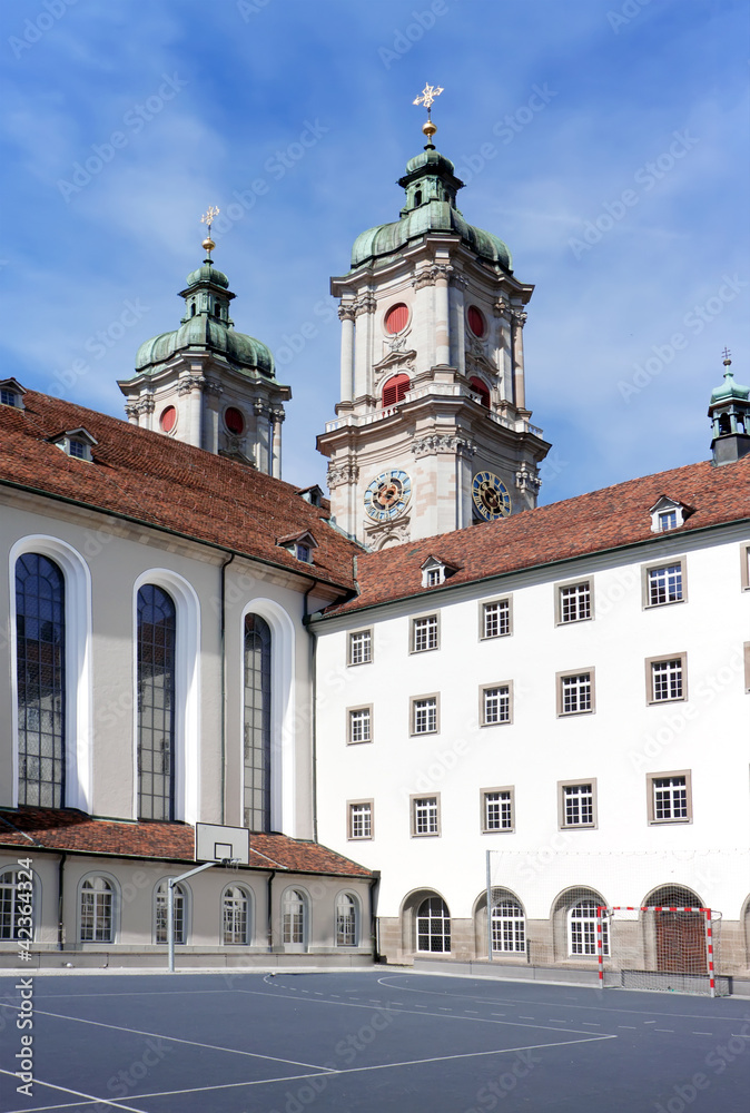 The building of St. Gallen University. Europe. Switzerland.